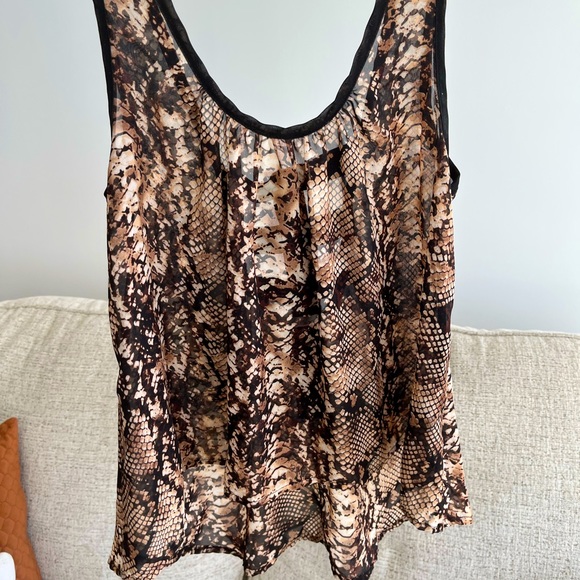 Animal Print Flowy Camisole - Picture 1 of 3